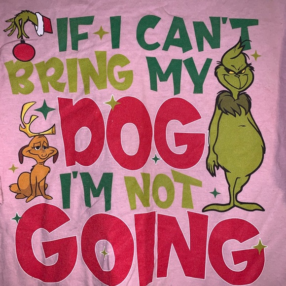 Grinch “dog” quote tee in pink. Unisex XL $13 - Picture 2 of 3